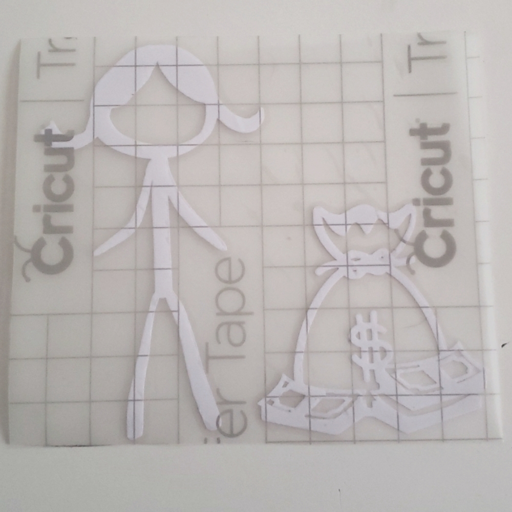 Window Decal. Single female stick figure